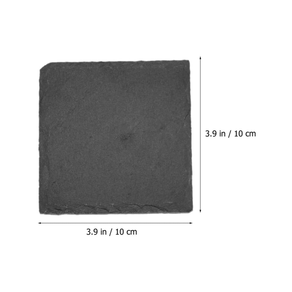12pcs Natural Stone Coasters with Non Slip Bottom L776159