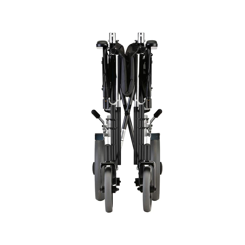 Lightweight Transport Chair with Locking Hand Brakes, Black P677328
