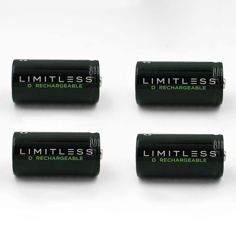 Rechargeable D Batteries 4-Pack O7144