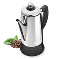Electric Percolator Coffee Pot Stainless Steel 12 Cup R7871