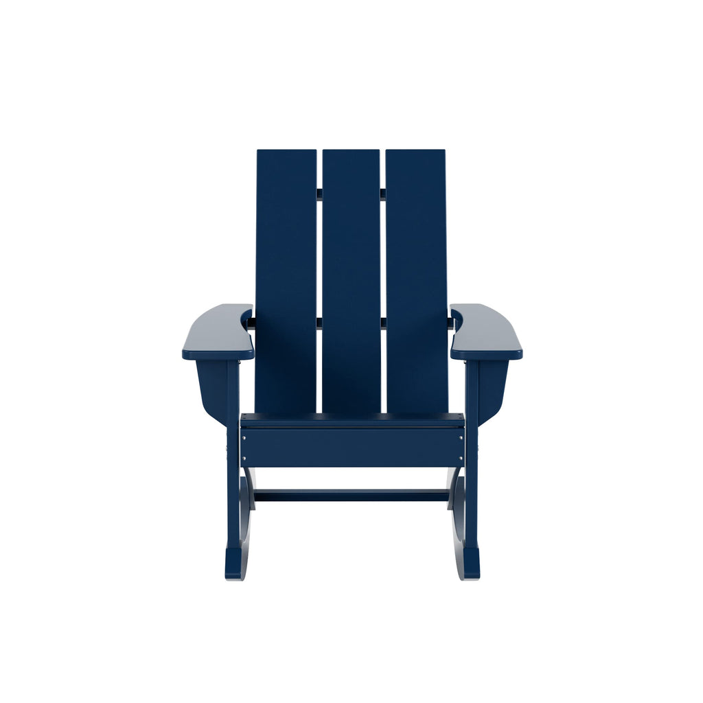 Navy Blue Poly Adirondack Chair Set of 2 T796821