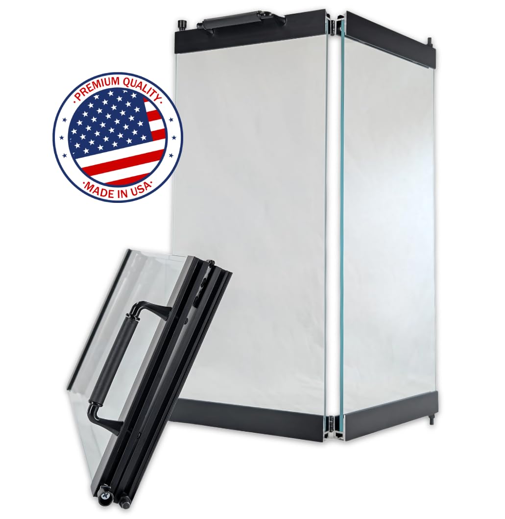 Black Replacement Glass Fireplace Doors B501370
