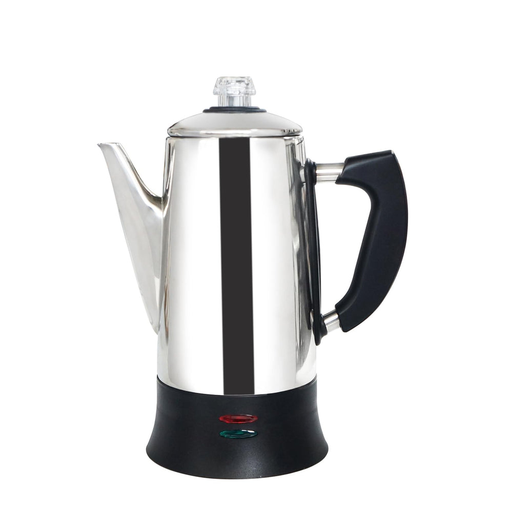 Electric Percolator Coffee Pot Stainless Steel 12 Cup R7871