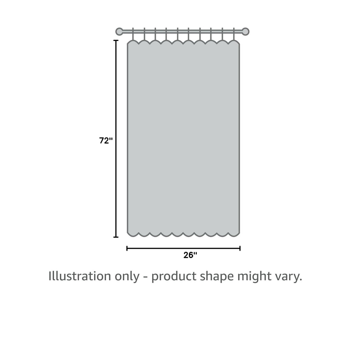 Grey Blackout Thermal Insulated Curtain N2706