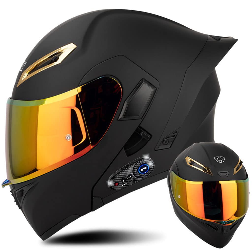 Black Carbon Fiber Modular Motorcycle Helmet M99015