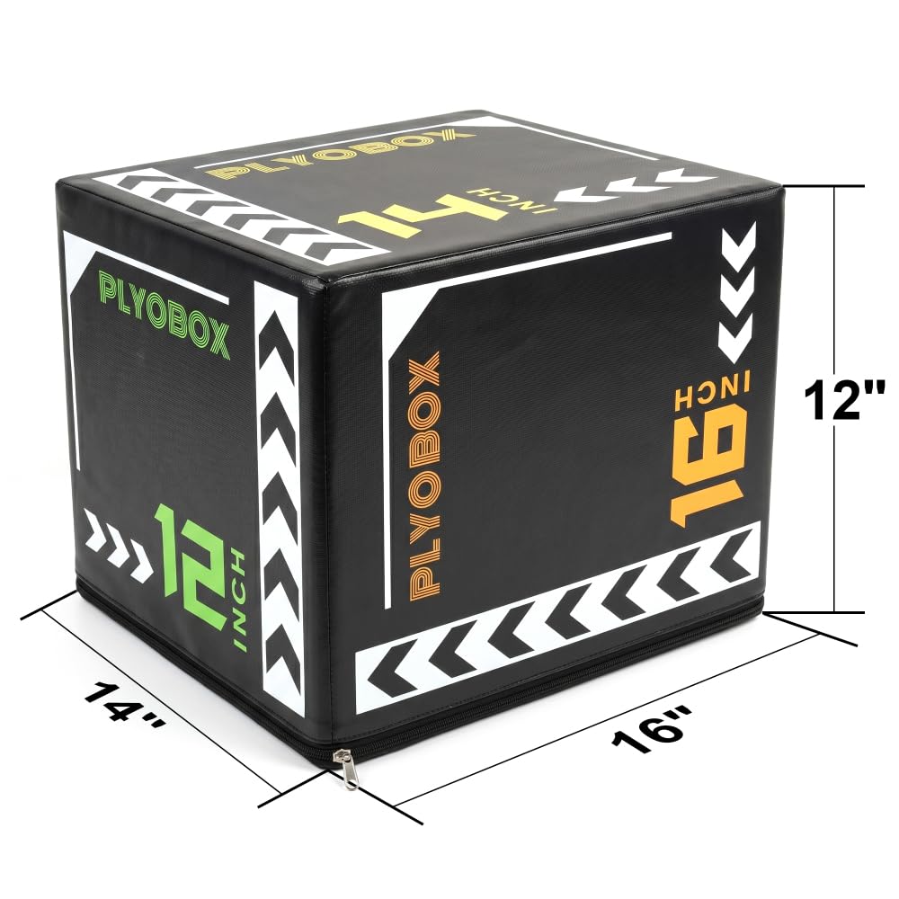 12/14/16 Inch 3-in-1 Plyometric Jump Box K806
