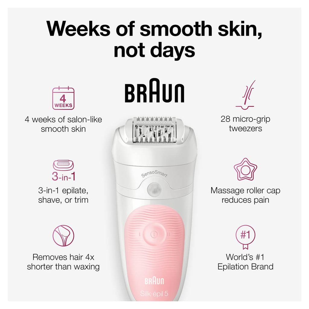 Cordless Rechargeable Waterproof Epilator B10878