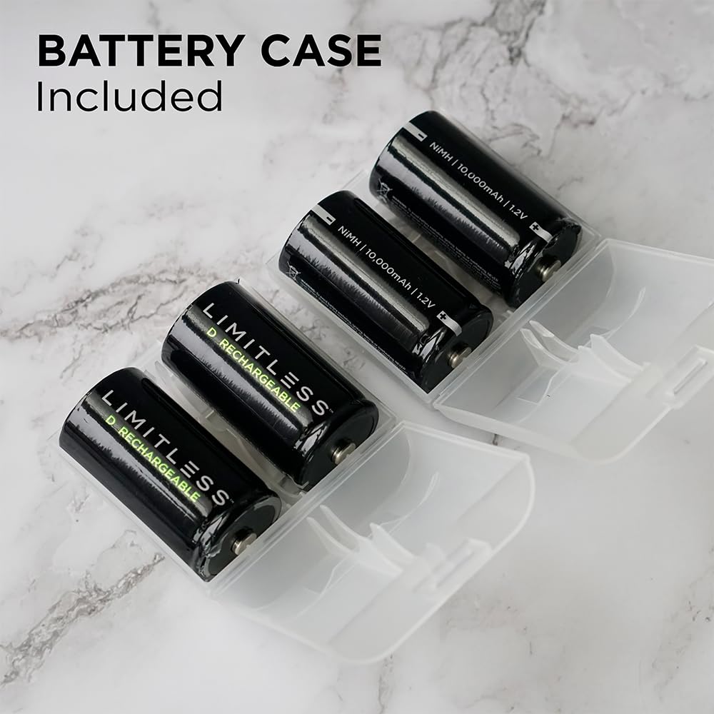 Rechargeable D Batteries 4-Pack O7144
