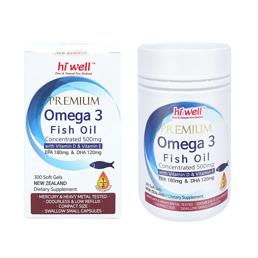 Omega 3 Fish Oil 500mg 300 Softgels M837236
