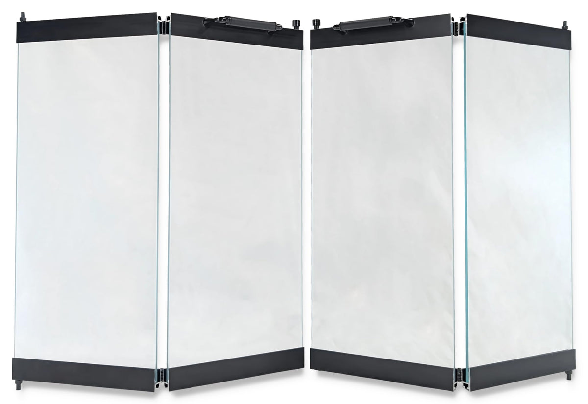 Black Replacement Glass Fireplace Doors B501370