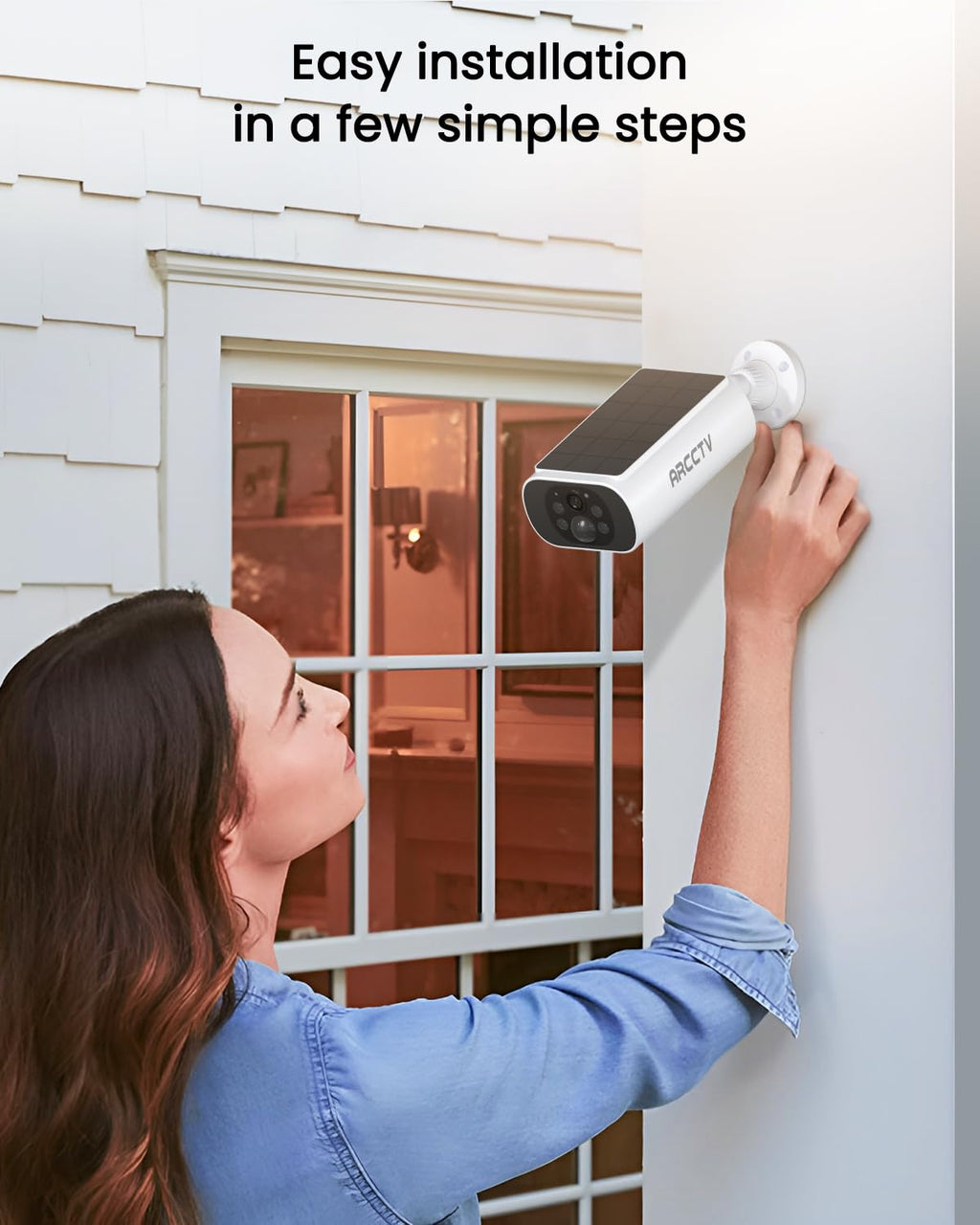 Solar Security Cameras Wireless Outdoor 4MP 2.5K HD F110146