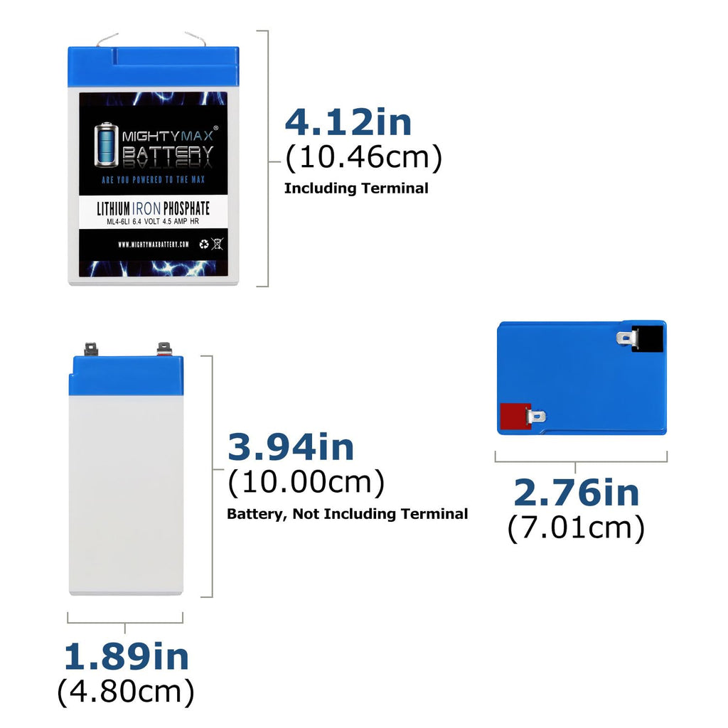 6V 4.5AH Lithium Replacement Battery J766