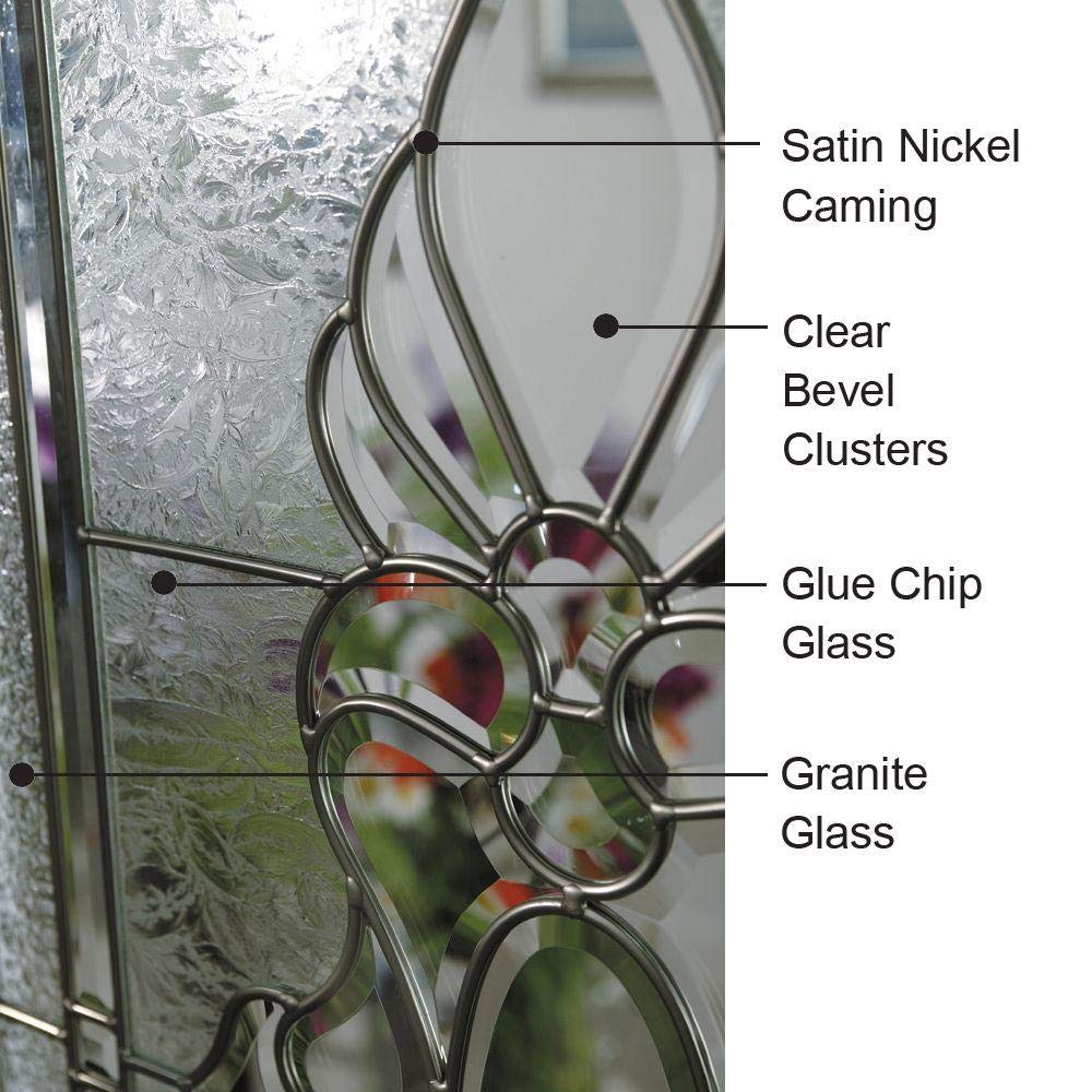 Steel Brilliant White Left Hand In-swing Exterior Prehung Door 36"x80" with 14" Sidelites S871