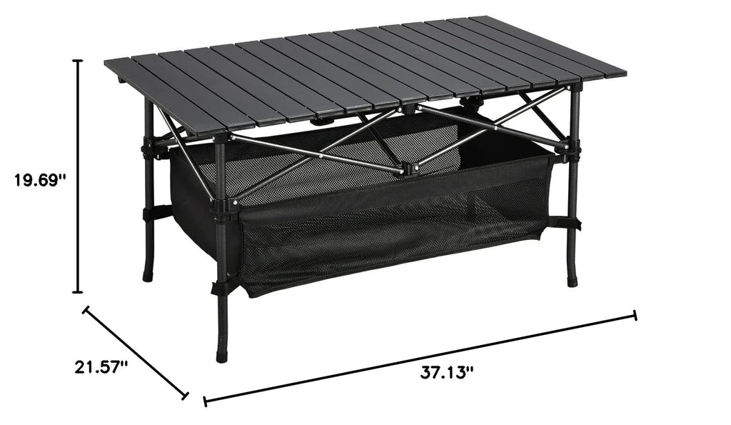 Lightweight Aluminum Folding Camping Table with Carrying Bag M278