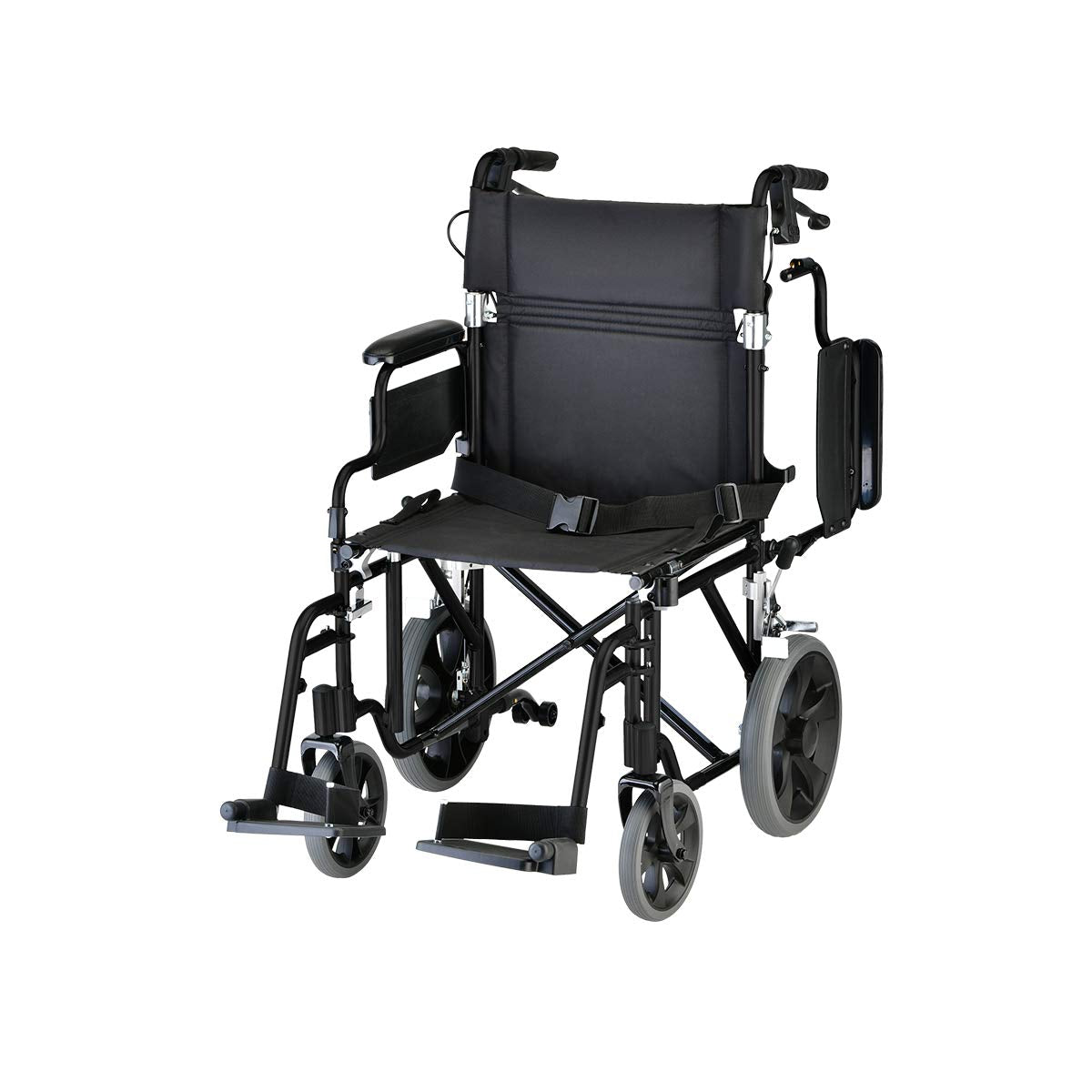 Lightweight Transport Chair with Locking Hand Brakes, Black P677328
