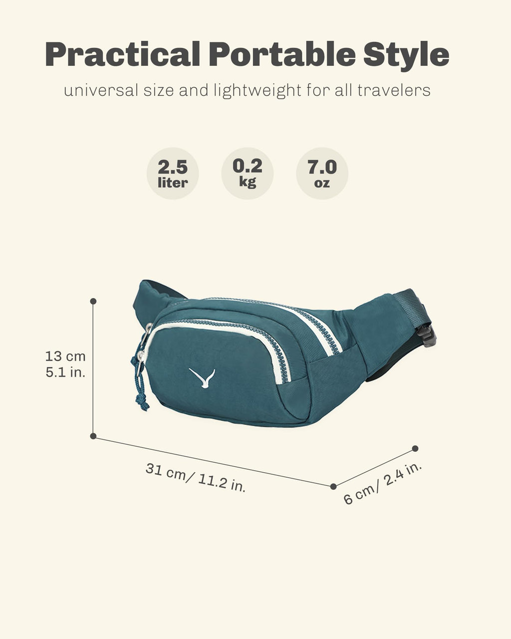 Rolling Backpack with Wheels 43L with Waist Pack Y718