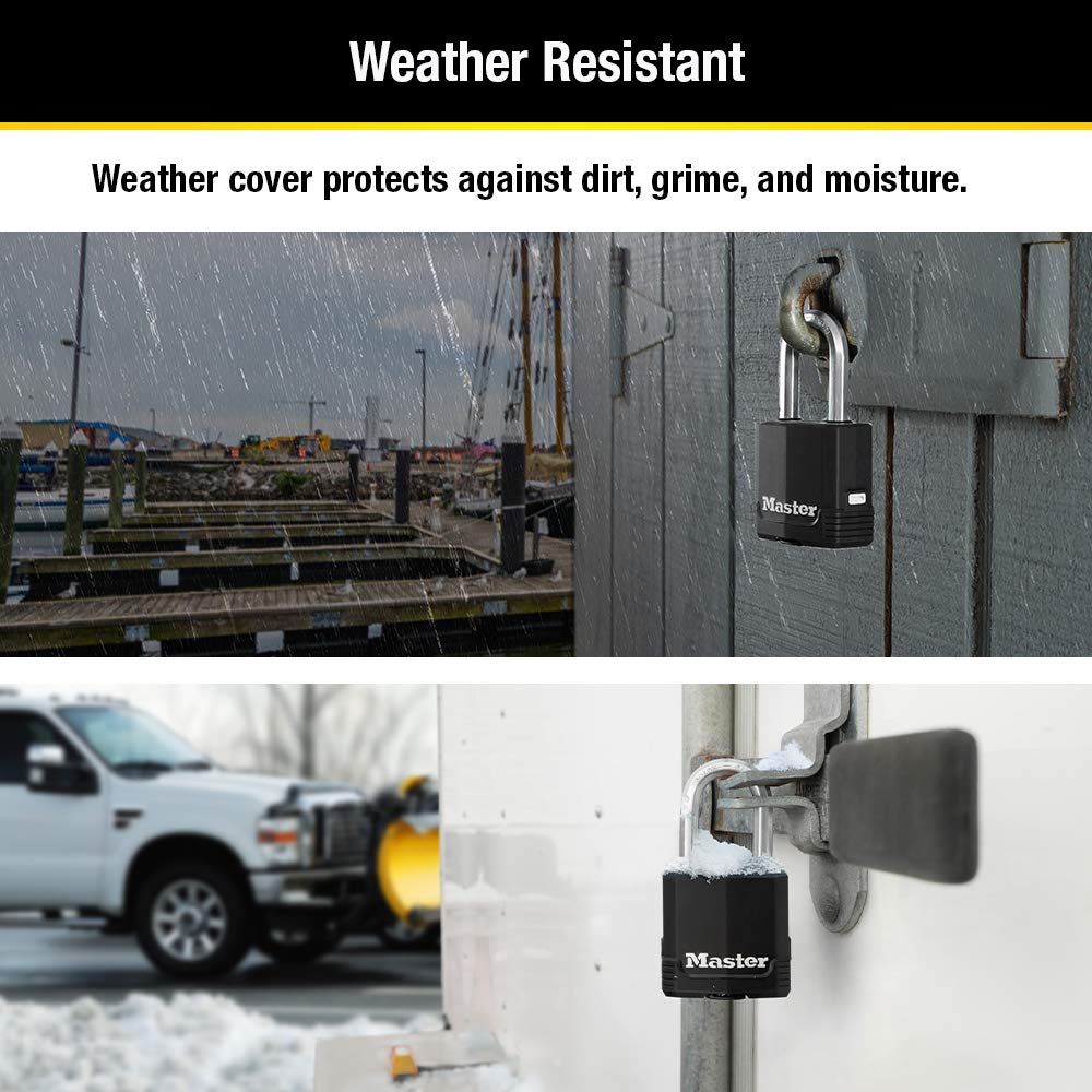 Heavy-Duty Keyed Outdoor Padlock 4-Pack Y845