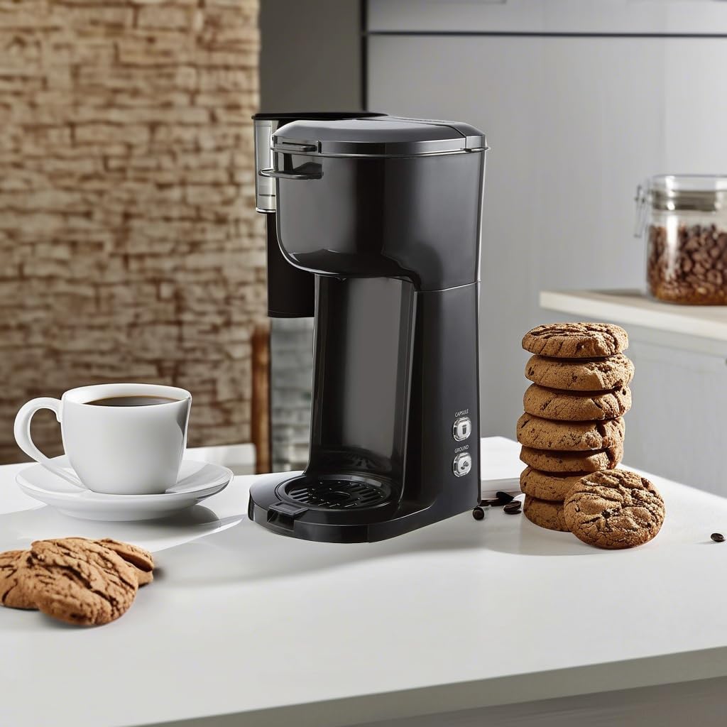 Single Serve Dual Brew Coffee, Black W7824