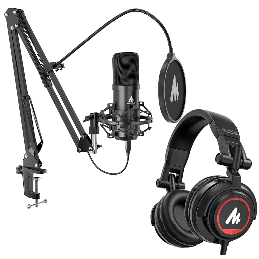 XLR/USB Condenser Microphone 192kHz/24Bit Cardioid Mic Kit F9719