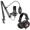 XLR/USB Condenser Microphone 192kHz/24Bit Cardioid Mic Kit F9719