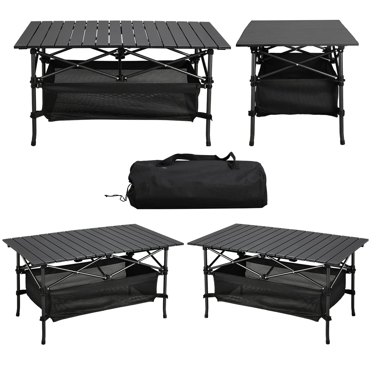 Lightweight Aluminum Folding Camping Table with Carrying Bag M278