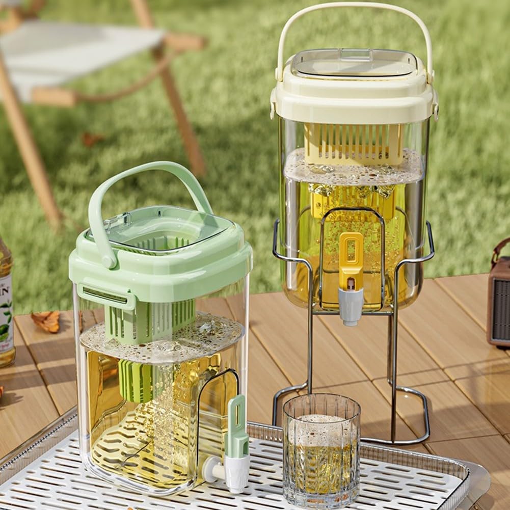 Cold Water Pitcher with Faucet and Tea Infuser J999725