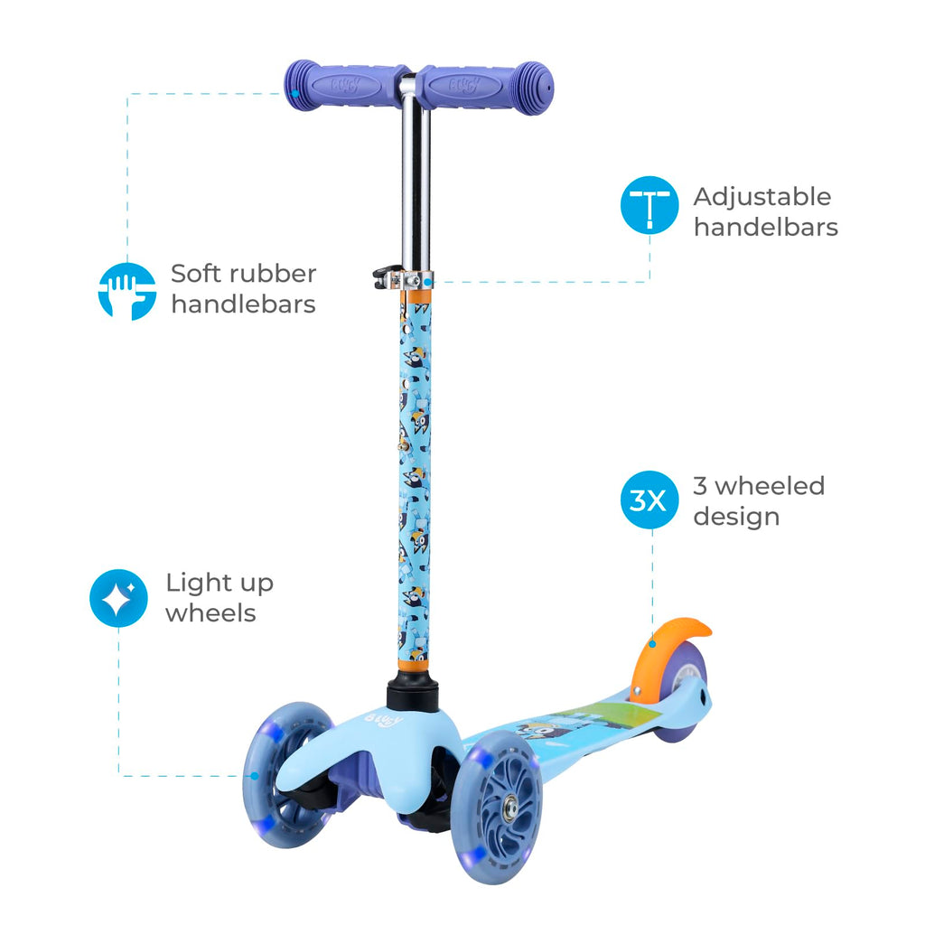3 Wheel Light Up LED Wheels Kick Scooter X744157
