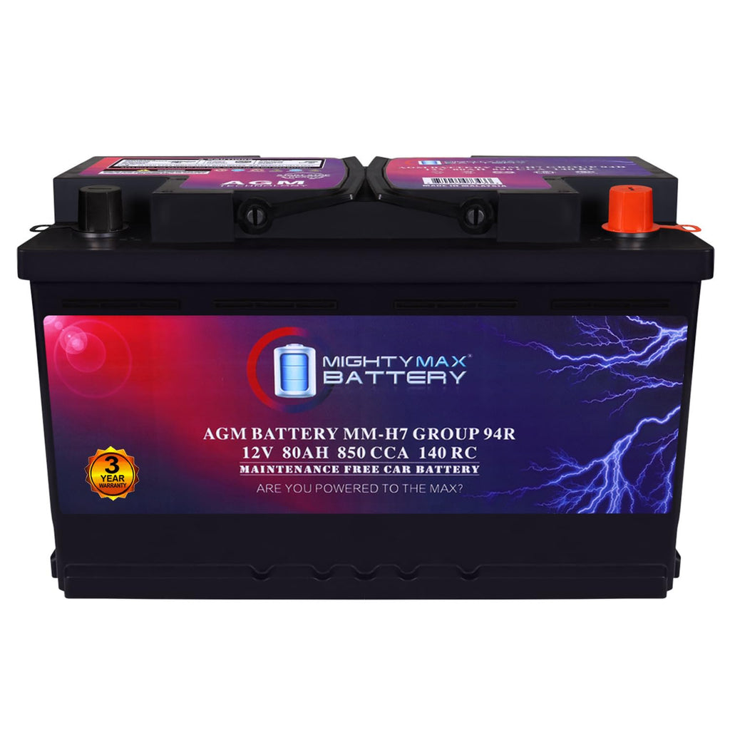 12V 80AH 850 CCA Replacement Battery W898881