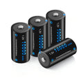 4 Pack Rechargeable D Batteries 10000mAh H785