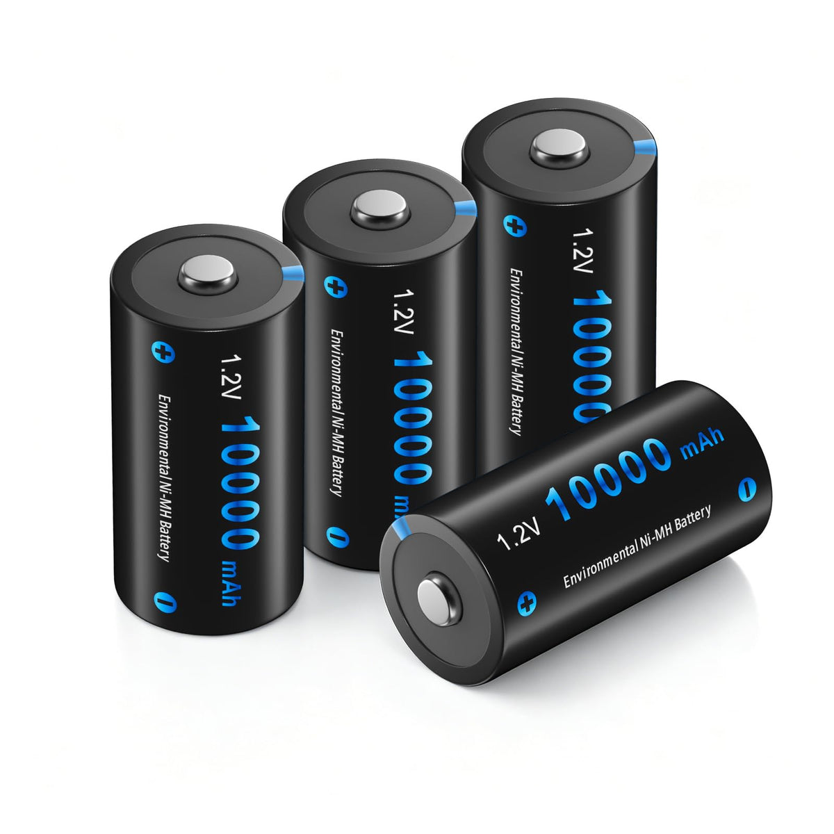 4 Pack Rechargeable D Batteries 10000mAh H785