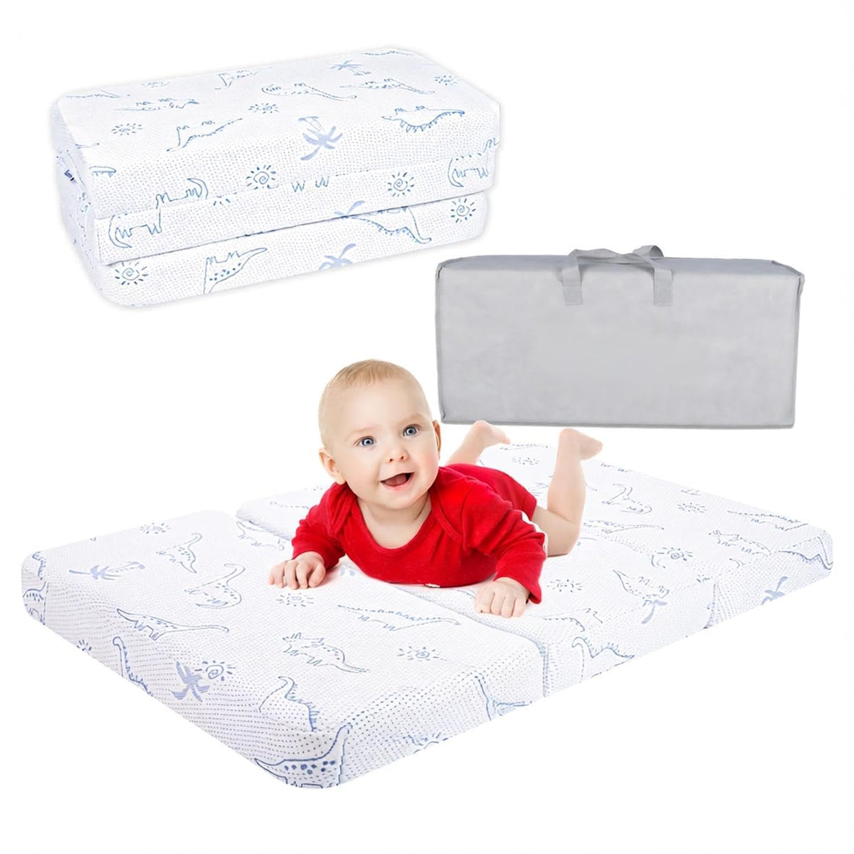 38x26 Trifold Dual-Sided Memory Foam Pack and Play Mattress X601