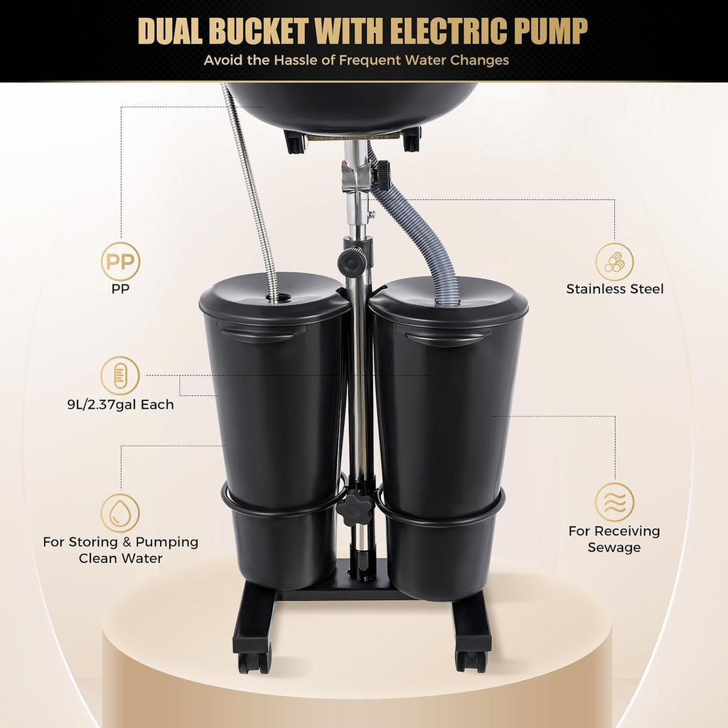 Portable Height Adjustable Shampoo Bowl L851