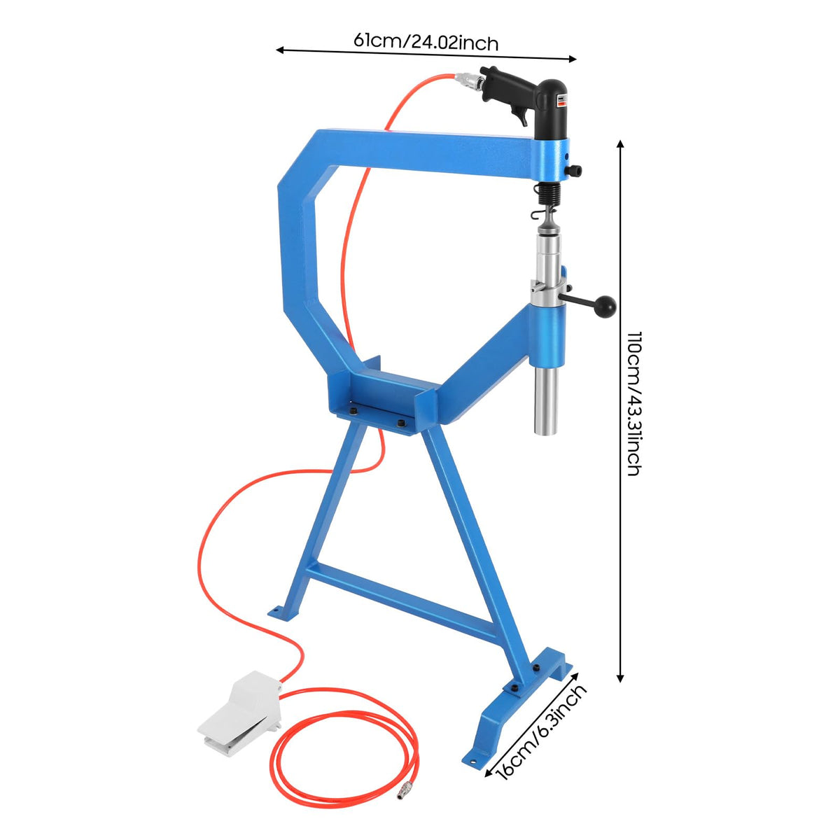 Pneumatic Planishing Hammer with 1"/2"/3" Anvils G93636
