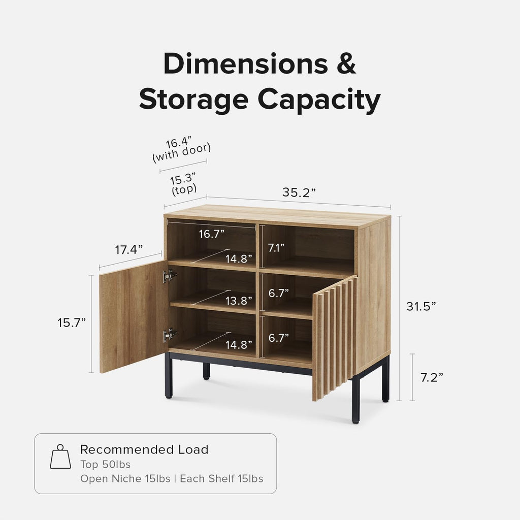 Oak Storage Cabinet Sideboard X743389