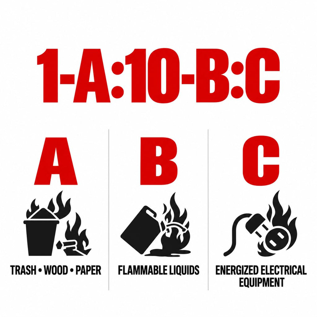 2.5 lb ABC Dry Chemical Fire Extinguishers 4-Pack D7630