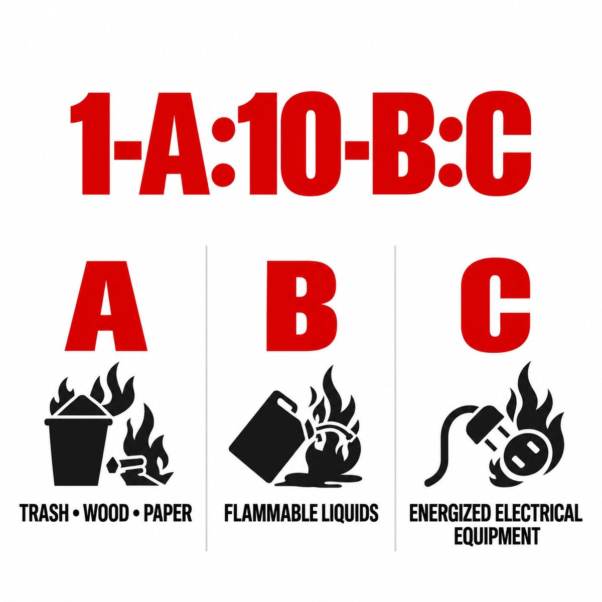 2.5 lb ABC Dry Chemical Fire Extinguishers 4-Pack D7630