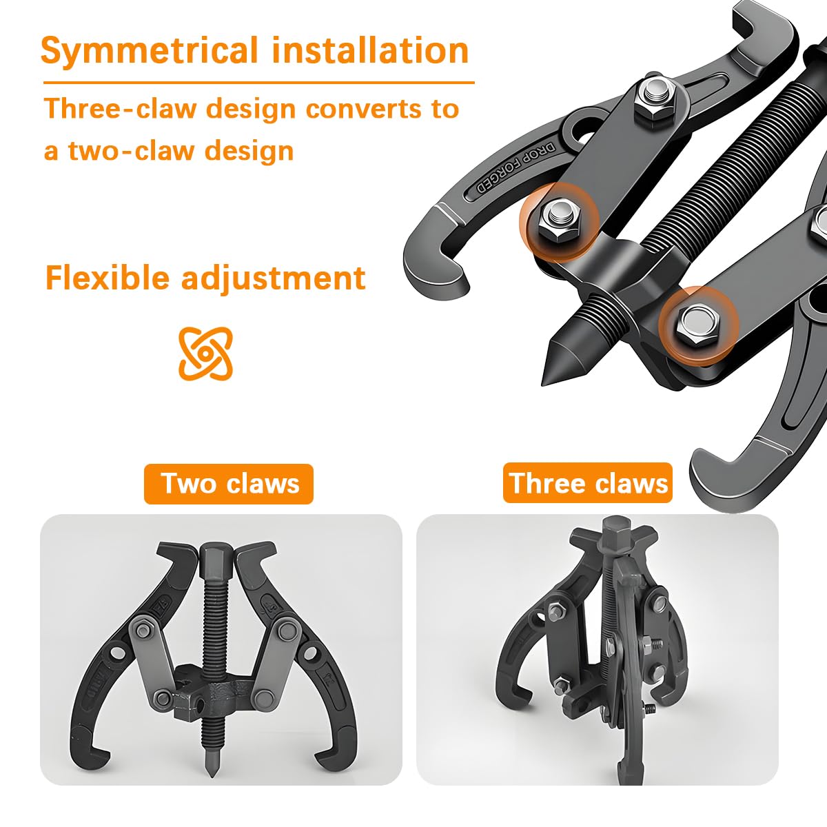 6 Inch Inner Bearing Puller with Reversible Jaws S615