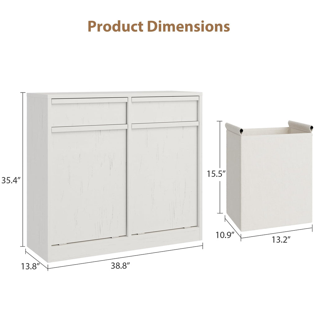 Double Tilt Out Laundry Hamper Cabinet N390524