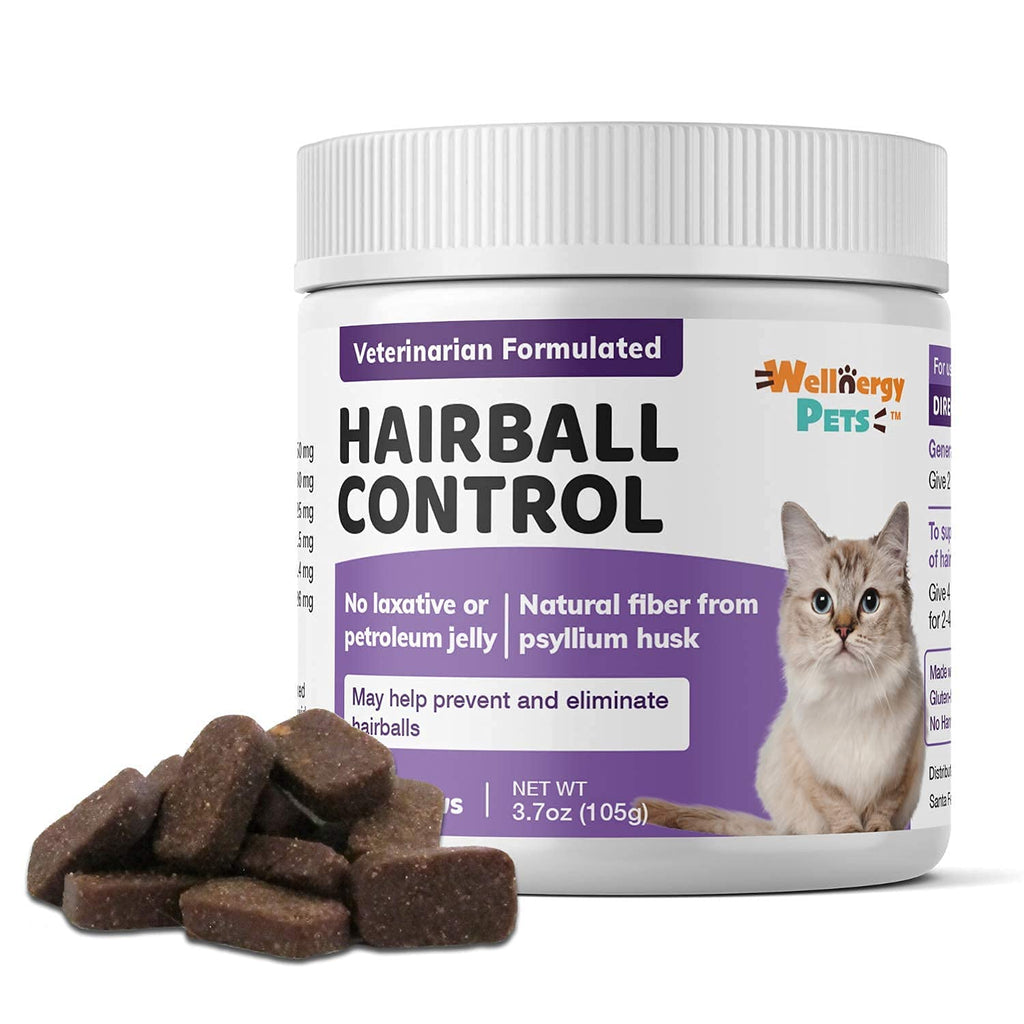 Natural Hairball Control Chews for Cats with Omega 3 6 Fatty Acids 70ct C933997