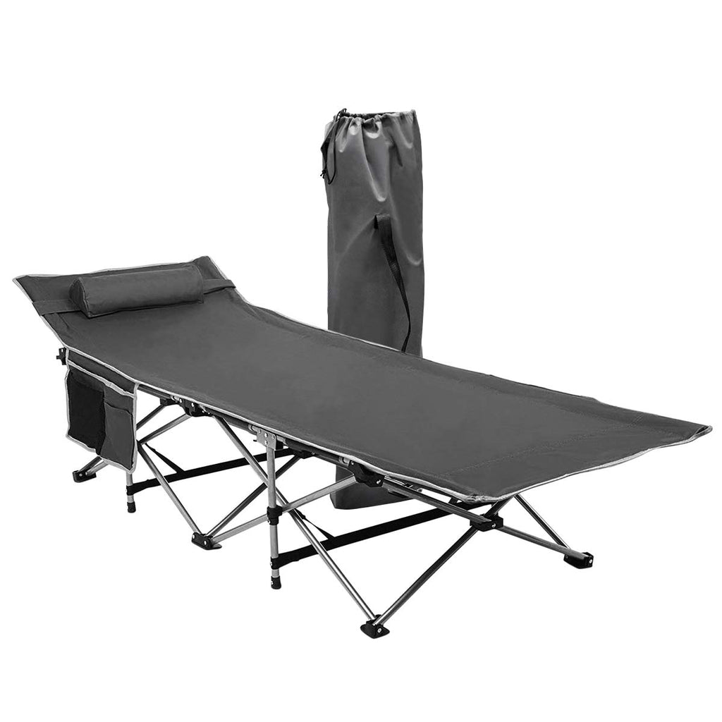 Folding Lightweight Portable Heavy Duty Travel Cot with Large Pocket B8400