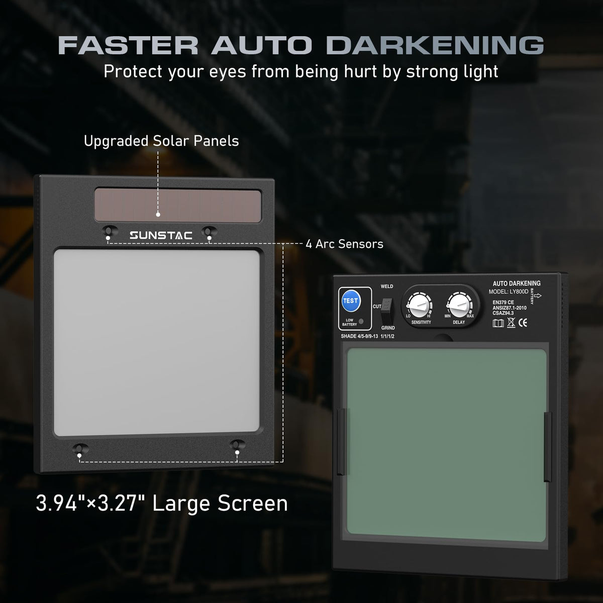 Auto-Darkening Welding Helmet R744554