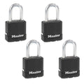Heavy-Duty Keyed Outdoor Padlock 4-Pack Y845