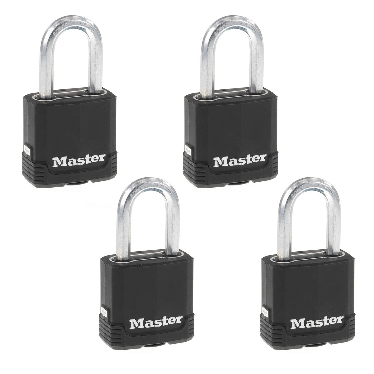 Heavy-Duty Keyed Outdoor Padlock 4-Pack Y845