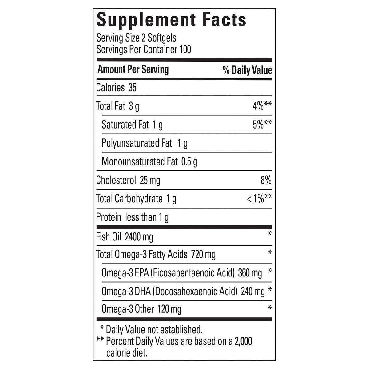 Fish Oil 1200 Mg 200 Liquid Softgels H7842
