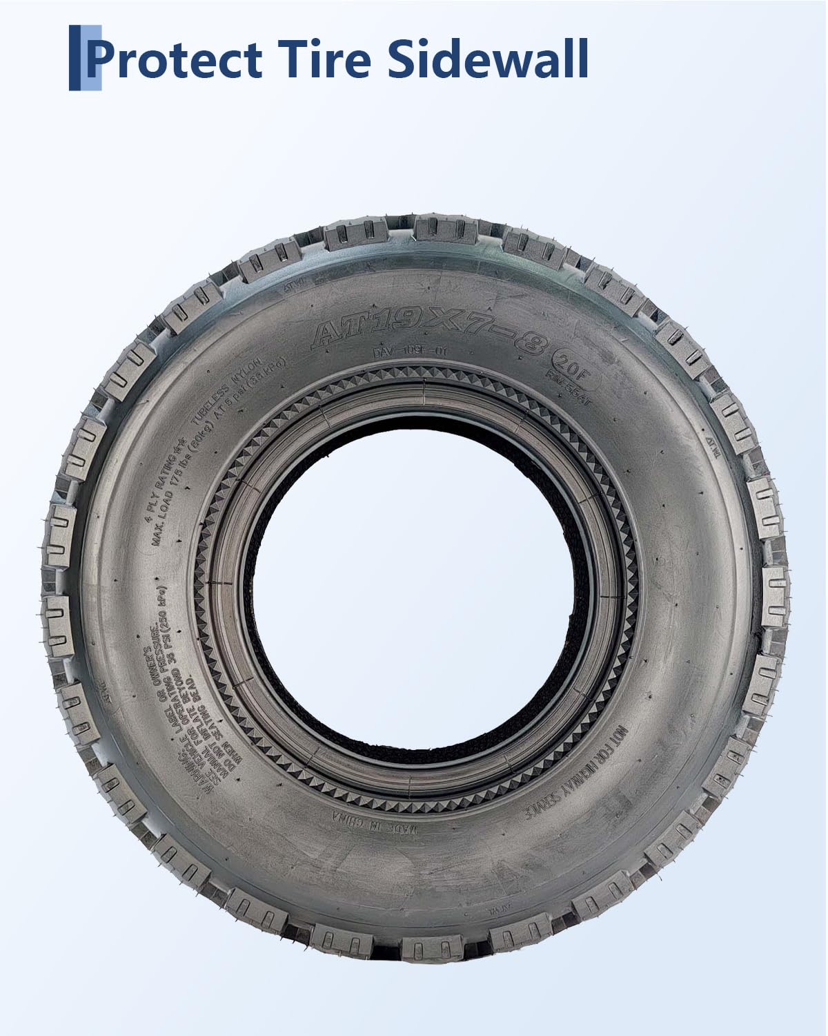 19x7-8 4 Ply Tubeless All-Terrain Tires Set of 2 P99445