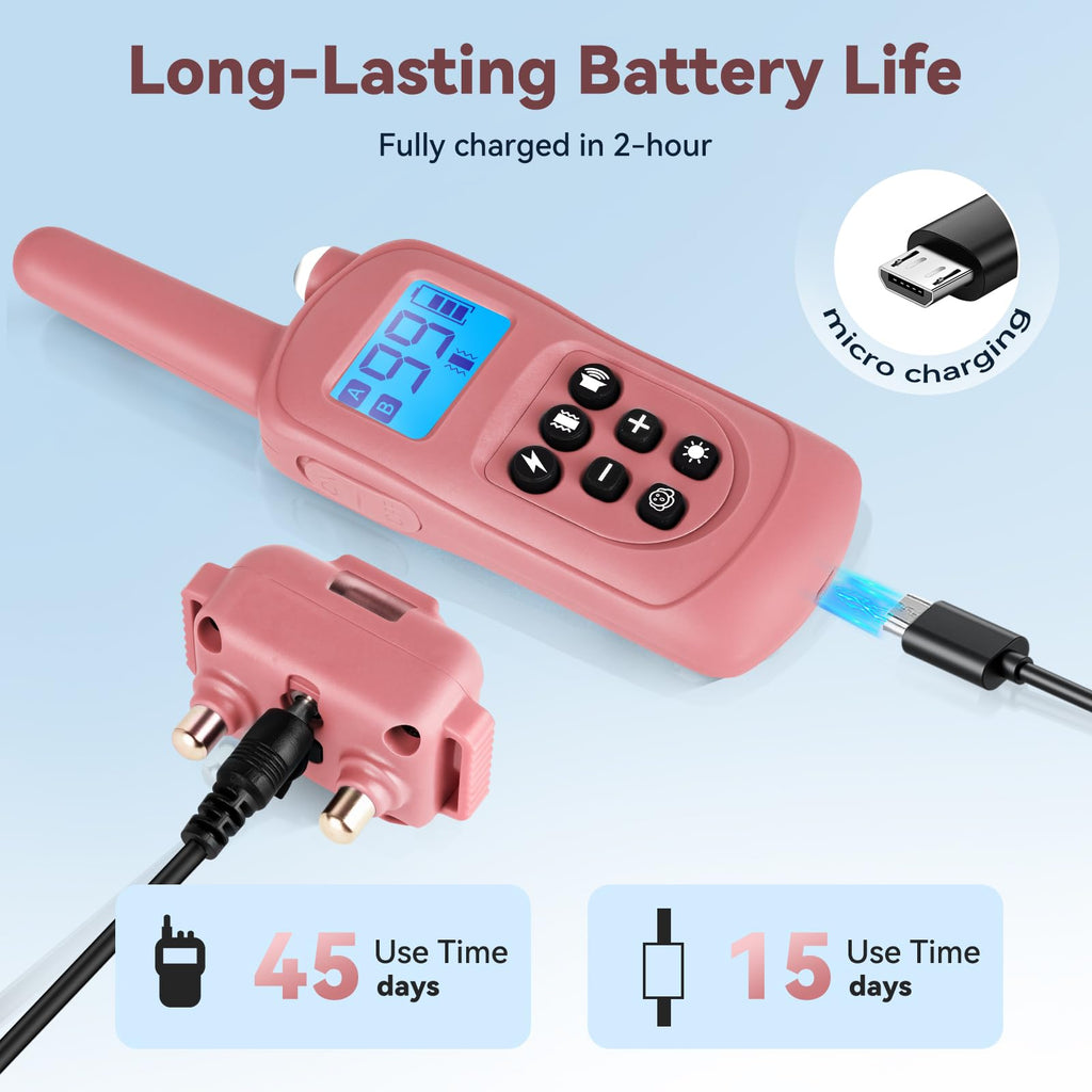 Pink Cat Shock Collar with Remote W470
