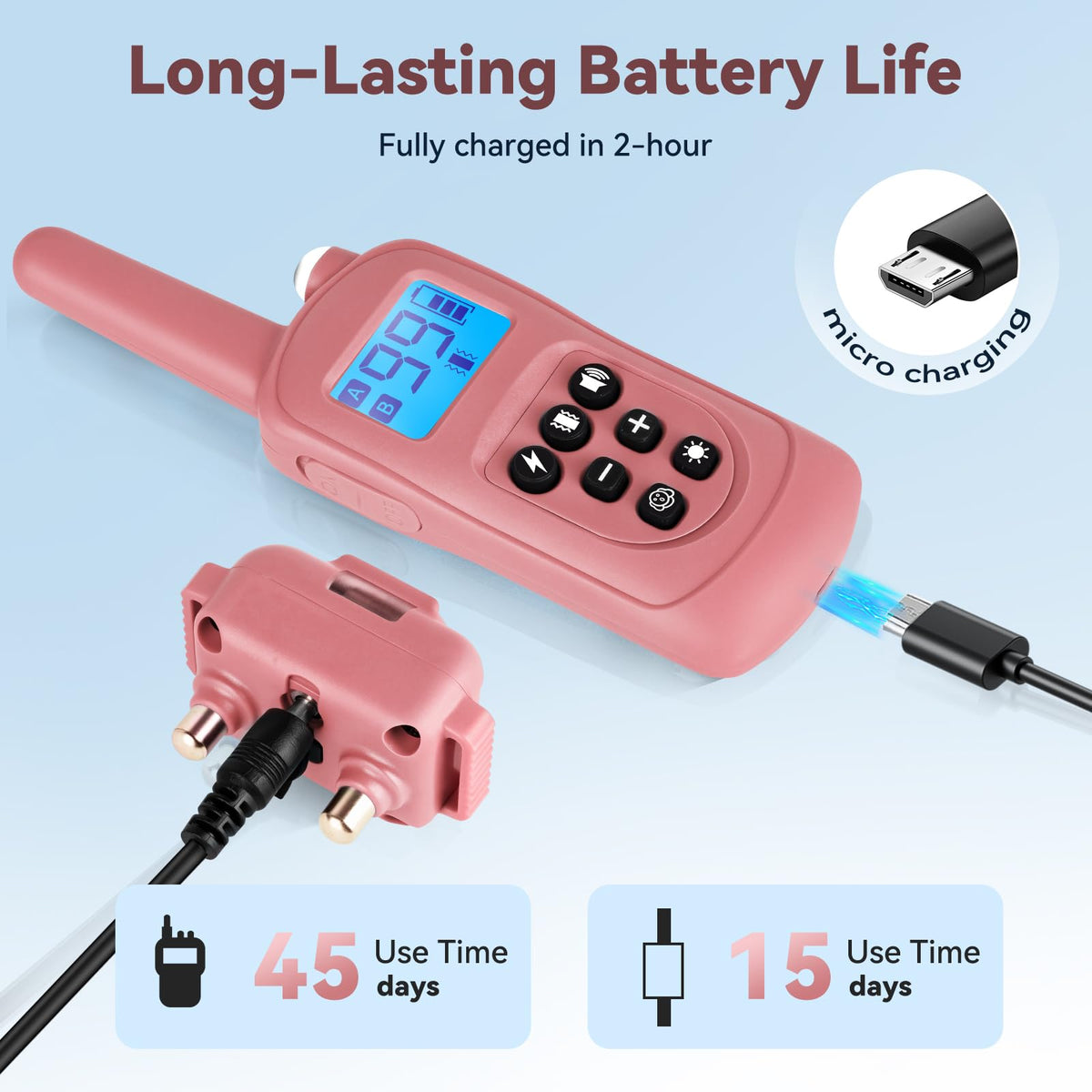 Pink Cat Shock Collar with Remote W470