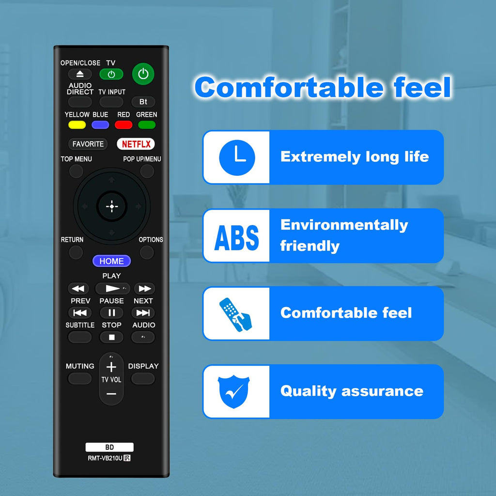 Replace Remote Control for Sony 4K Ultra HD Blu-ray Player Z5569