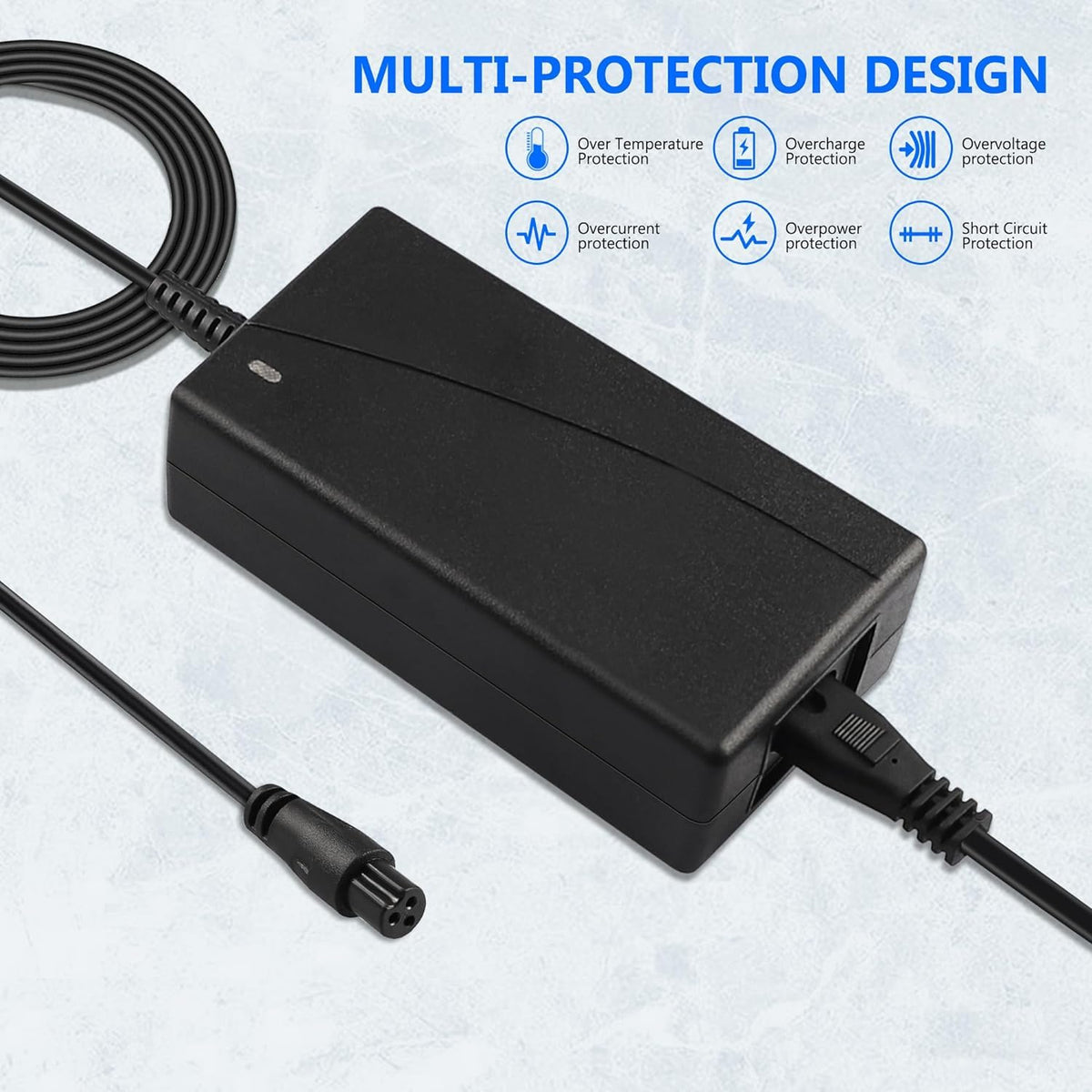 42V 2A Power Adapter with 3-Prong Inline Connector M278432
