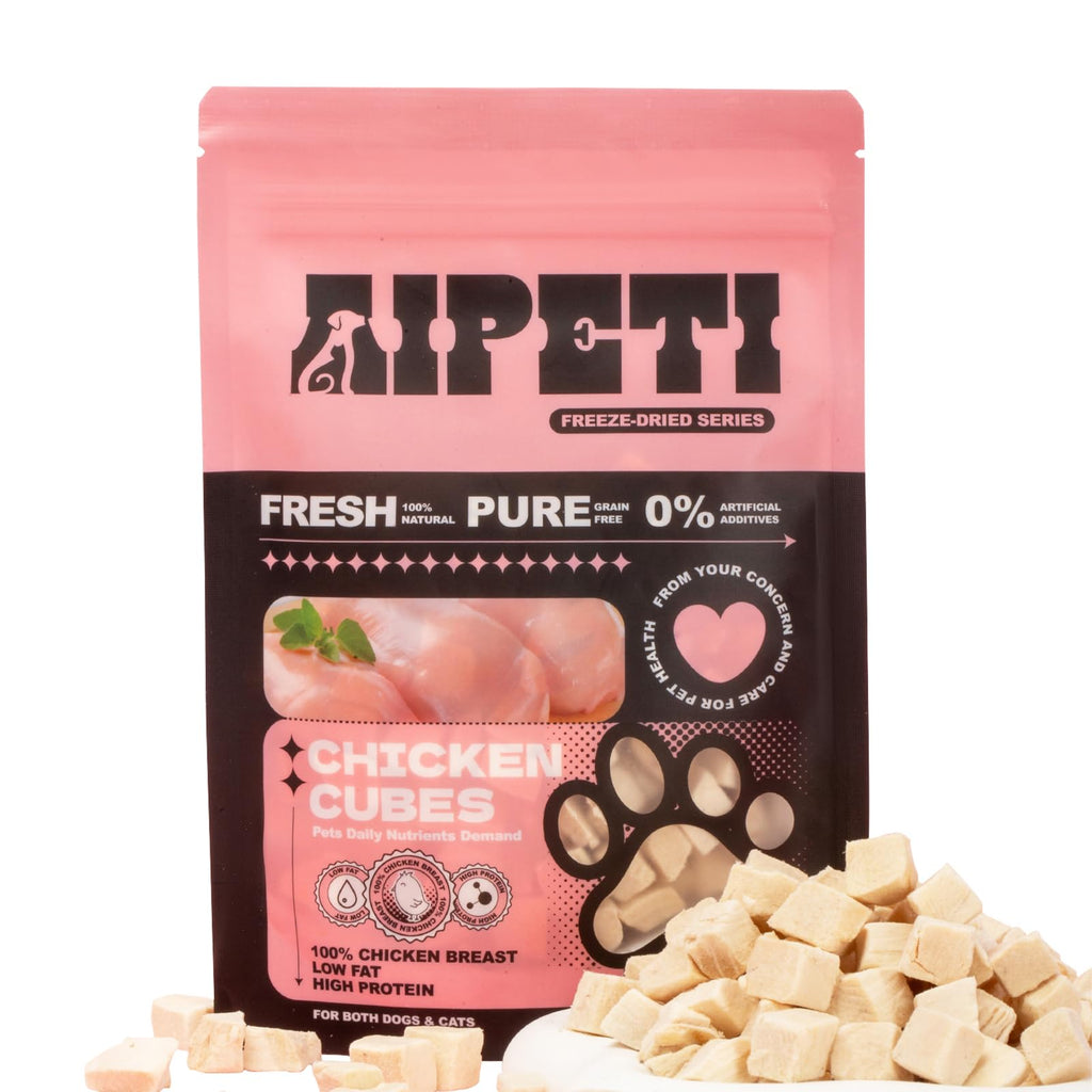 Freeze Dried Chicken Breast Cat & Dog Treats 2.82oz Single Ingredient Grain-Free Y13303